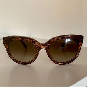 Brown & Black Lace Design Valentino Sunglasses